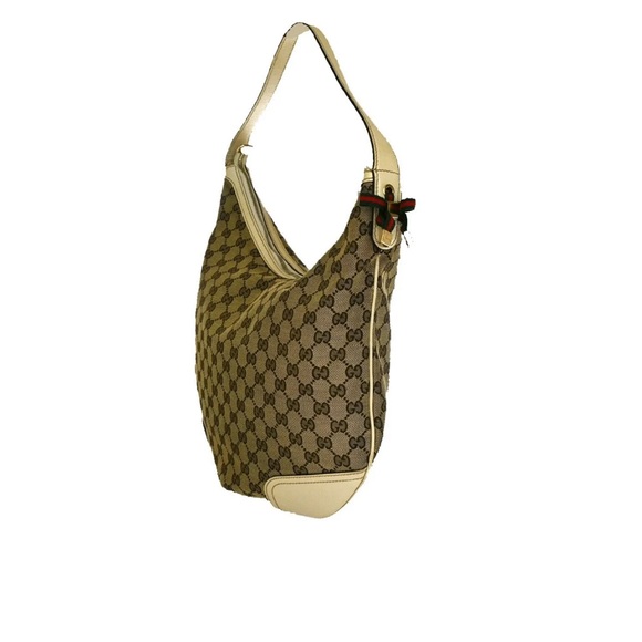 GUCCI Sherry Princy GG Pattern Shoulder Bag Canvas Leather Brown Italy - Picture 4 of 17